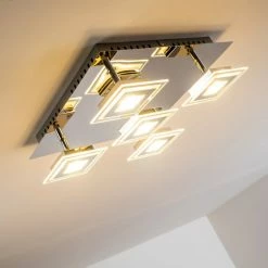 Hofstein Cerreto Deckenleuchte LED Chrom, 5-flammig -Bürolampen Verkäufe cerreto deckenleuchte c29533f 5a 22