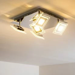 Hofstein Cerreto Deckenleuchte LED Chrom, 5-flammig -Bürolampen Verkäufe cerreto deckenleuchte c29533f 5a 7