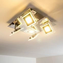 Hofstein Cerreto Deckenleuchte LED Chrom, 5-flammig -Bürolampen Verkäufe cerreto deckenleuchte c29533f 5a 9