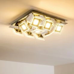 Hofstein Cerreto Deckenleuchte LED Chrom, 9-flammig -Bürolampen Verkäufe cerreto deckenleuchte c29533f 9a 3