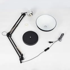 Hofstein Chara Tischleuchte Schwarz, Silber, 1-flammig 16 Hofstein Chara Tischleuchte Schwarz, Silber, 1-flammig -Bürolampen Verkäufe chara tischleuchte h3413296 4