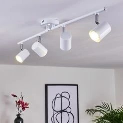 Hofstein Chennai Deckenleuchte LED Chrom, Weiß, 4-flammig 22 Hofstein Chennai Deckenleuchte LED Chrom, Weiß, 4-flammig -Bürolampen Verkäufe chennai deckenleuchte h3319635 10