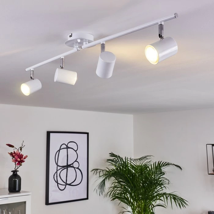 Hofstein Chennai Deckenleuchte LED Chrom, Weiß, 4-flammig 9 Hofstein Chennai Deckenleuchte LED Chrom, Weiß, 4-flammig – Bild 9