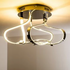 Hofstein Colle Deckenleuchte LED Chrom, 1-flammig -Bürolampen Verkäufe colle deckenleuchte h167404 13