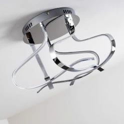 Hofstein Colle Deckenleuchte LED Chrom, 1-flammig -Bürolampen Verkäufe colle deckenleuchte h167404 17