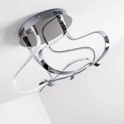 Hofstein Colle Deckenleuchte LED Chrom, 1-flammig -Bürolampen Verkäufe colle deckenleuchte h167404 18