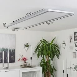 Hofstein Colminy Deckenpanel LED Silber, 1-flammig -Bürolampen Verkäufe colminy deckenpanel h3446379 4