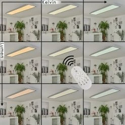 Hofstein Colminy Deckenpanel LED Silber, 1-flammig -Bürolampen Verkäufe colminy deckenpanel h3446379 7