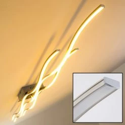 Hofstein Coquitlam Deckenleuchte LED Edelstahl, 3-flammig -Bürolampen Verkäufe coquitlam deckenleuchte h3011447 2