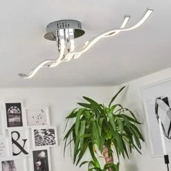 Hofstein Corato Deckenleuchte LED Chrom, 1-flammig