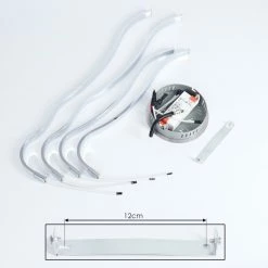 Hofstein Corato Deckenleuchte LED Chrom, 1-flammig -Bürolampen Verkäufe corato deckenleuchte h167985 4