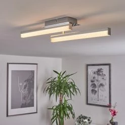 Hofstein Dawson Deckenleuchte LED Chrom, 2-flammig -Bürolampen Verkäufe dawson deckenleuchte h3436561 6