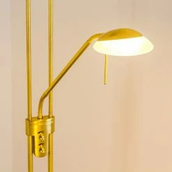 Hofstein Deckenfluter Biot LED Messing, 2-flammig -Bürolampen Verkäufe deckenfluter biot h165608 15