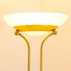 Hofstein Deckenfluter Biot LED Messing, 2-flammig -Bürolampen Verkäufe deckenfluter biot h165608 16