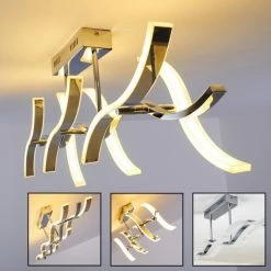 Hofstein Deckenleuchte Andria LED Chrom, 6-flammig