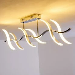 Hofstein Deckenleuchte Andria LED Chrom, 6-flammig -Bürolampen Verkäufe deckenleuchte andria h167862 17