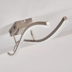 Hofstein Deckenleuchte Atina LED Nickel-Matt, 1-flammig -Bürolampen Verkäufe deckenleuchte atina h167978 do1 18