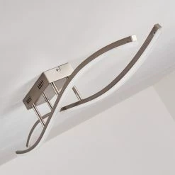 Hofstein Deckenleuchte Atina LED Nickel-Matt, 1-flammig -Bürolampen Verkäufe deckenleuchte atina h167978 do1 7