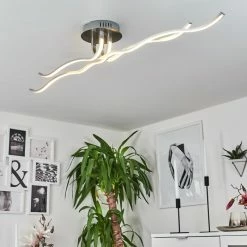 Hofstein Deckenleuchte CORATO LED Nickel-Matt, 1-flammig -Bürolampen Verkäufe deckenleuchte corato h169811 do3 10