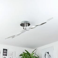 Hofstein Deckenleuchte REMO LED Nickel-Matt, 1-flammig -Bürolampen Verkäufe deckenleuchte remo h169828 do3 7