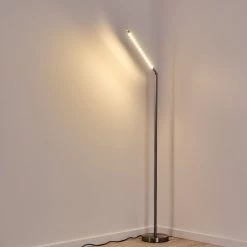Hofstein Deje Stehleuchte LED Nickel-Matt, 1-flammig -Bürolampen Verkäufe deje stehleuchte h3306772 13