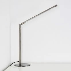 Hofstein Deje Tischleuchte LED Nickel-Matt, 1-flammig -Bürolampen Verkäufe deje tischleuchte h3306758 3