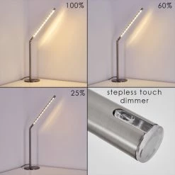 Hofstein Deje Tischleuchte LED Nickel-Matt, 1-flammig -Bürolampen Verkäufe deje tischleuchte h3306758 5
