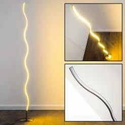 Hofstein Dillon Stehlampe LED Nickel-Matt, 1-flammig -Bürolampen Verkäufe dillon stehlampe h3000588 10