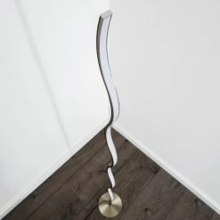 Hofstein Dillon Stehlampe LED Nickel-Matt, 1-flammig -Bürolampen Verkäufe dillon stehlampe h3000588 4