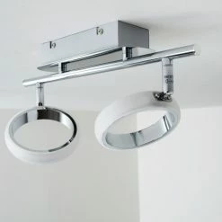 Hofstein Dobris Deckenspot LED Chrom, 2-flammig -Bürolampen Verkäufe dobris deckenspot h166889 16