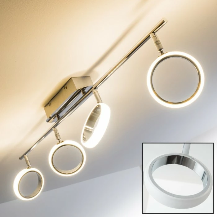 Hofstein Dobris Deckenspot LED Chrom, 4-flammig 1 Hofstein Dobris Deckenspot LED Chrom, 4-flammig