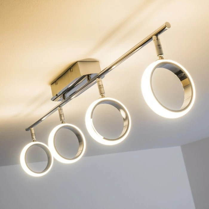 Hofstein Dobris Deckenspot LED Chrom, 4-flammig 16 Hofstein Dobris Deckenspot LED Chrom, 4-flammig – Bild 16