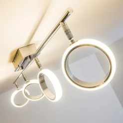 Hofstein Dobris Deckenspot LED Chrom, 4-flammig 37 Hofstein Dobris Deckenspot LED Chrom, 4-flammig -Bürolampen Verkäufe dobris deckenspot h166902 17