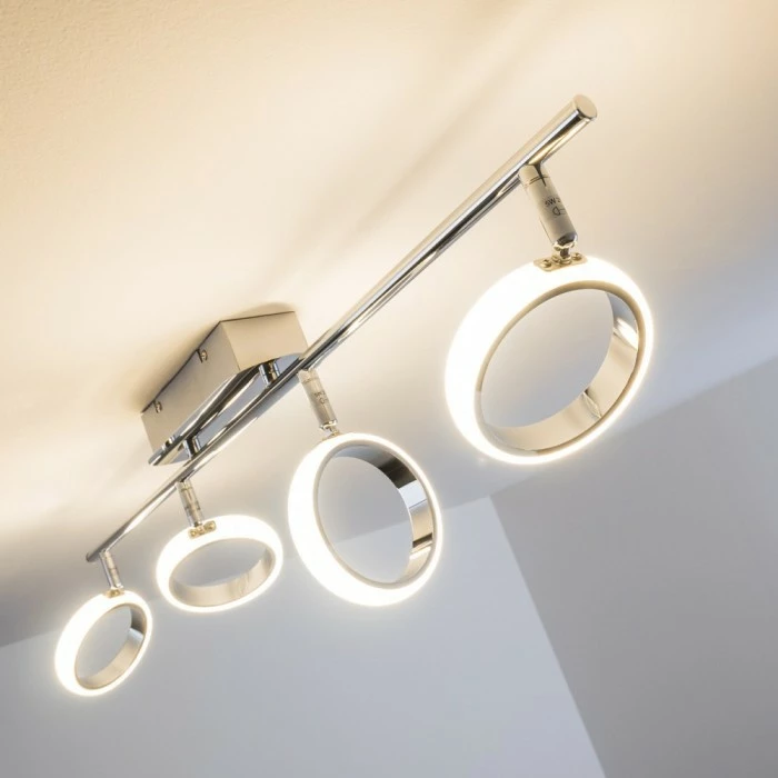 Hofstein Dobris Deckenspot LED Chrom, 4-flammig 20 Hofstein Dobris Deckenspot LED Chrom, 4-flammig – Bild 20