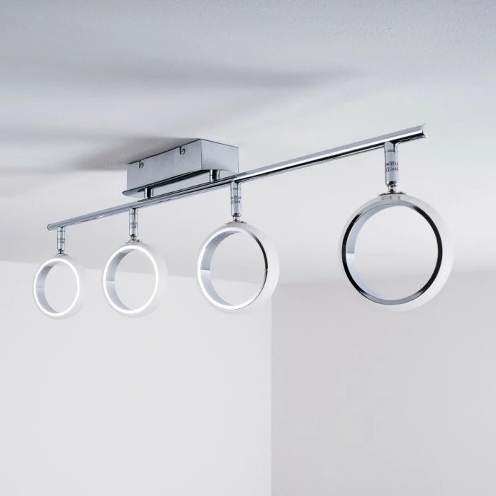 Hofstein Dobris Deckenspot LED Chrom, 4-flammig 4 Hofstein Dobris Deckenspot LED Chrom, 4-flammig – Bild 4