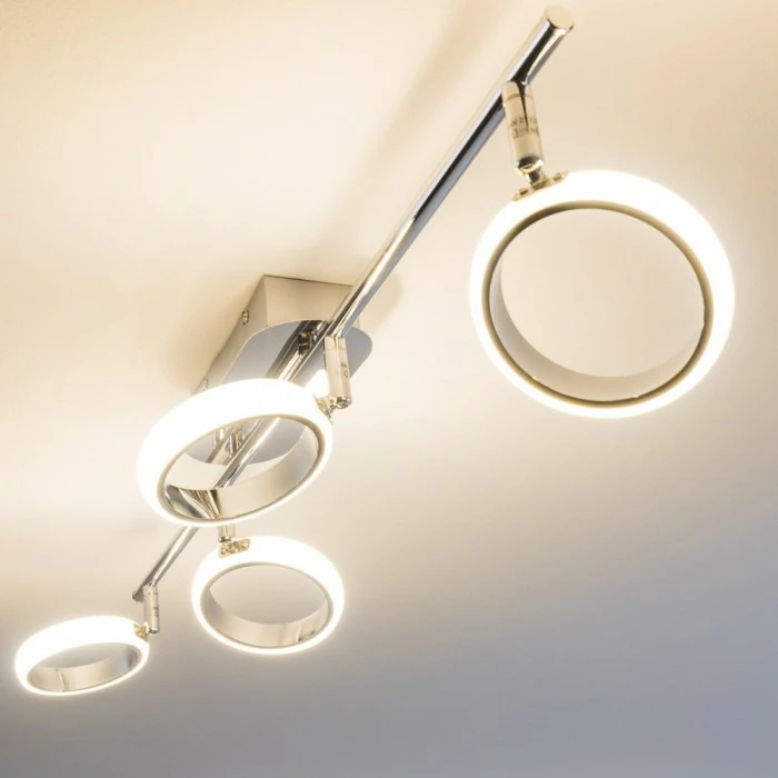 Hofstein Dobris Deckenspot LED Chrom, 4-flammig 8 Hofstein Dobris Deckenspot LED Chrom, 4-flammig – Bild 8