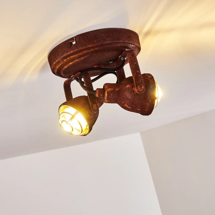 Hofstein Drobak Deckenleuchte Rostfarben, 2-flammig 13 Hofstein Drobak Deckenleuchte Rostfarben, 2-flammig – Bild 13