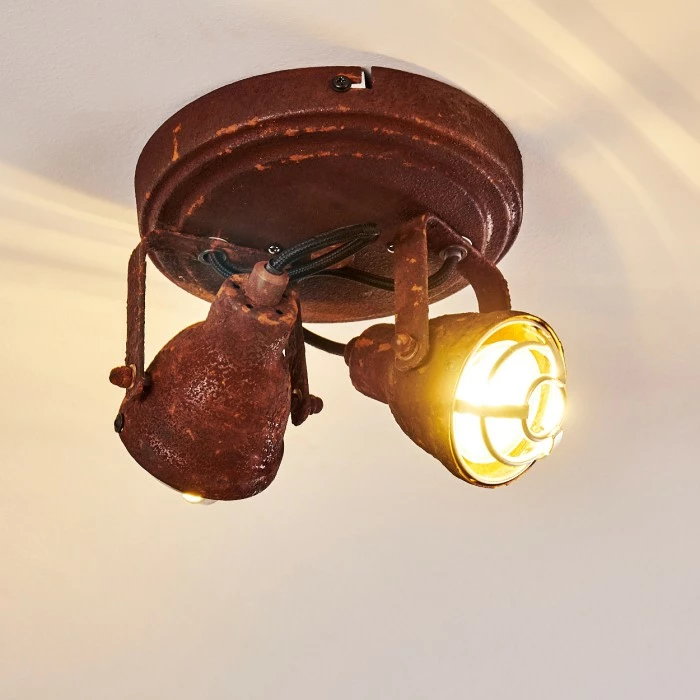 Hofstein Drobak Deckenleuchte Rostfarben, 2-flammig 15 Hofstein Drobak Deckenleuchte Rostfarben, 2-flammig – Bild 15