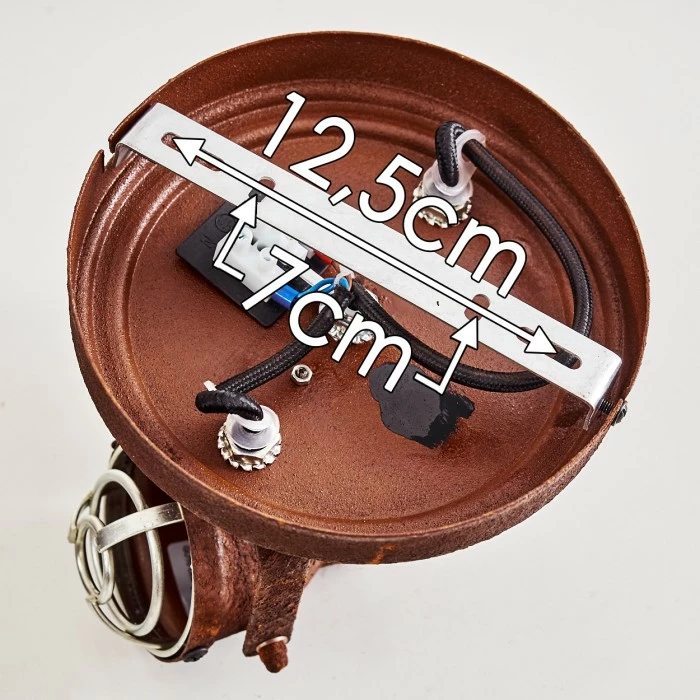 Hofstein Drobak Deckenleuchte Rostfarben, 2-flammig 17 Hofstein Drobak Deckenleuchte Rostfarben, 2-flammig – Bild 17