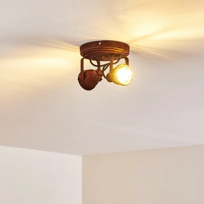 Hofstein Drobak Deckenleuchte Rostfarben, 2-flammig 10 Hofstein Drobak Deckenleuchte Rostfarben, 2-flammig – Bild 10