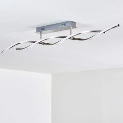 Hofstein Dundas Deckenleuchte LED Edelstahl, 2-flammig -Bürolampen Verkäufe dundas deckenleuchte h3009697 12