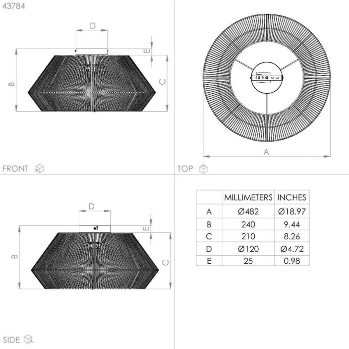 Eglo Leuchten Eglo ALDERNEY Deckenleuchte Schwarz, 1-flammig 6 Eglo Leuchten Eglo ALDERNEY Deckenleuchte Schwarz, 1-flammig – Bild 6