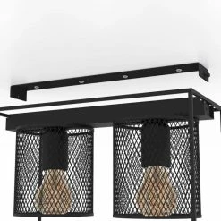 Eglo Leuchten Eglo CATTERICK Deckenleuchte Schwarz, 2-flammig 7 Eglo Leuchten Eglo CATTERICK Deckenleuchte Schwarz, 2-flammig -Bürolampen Verkäufe eglo catterick deckenleuchte 43772 2