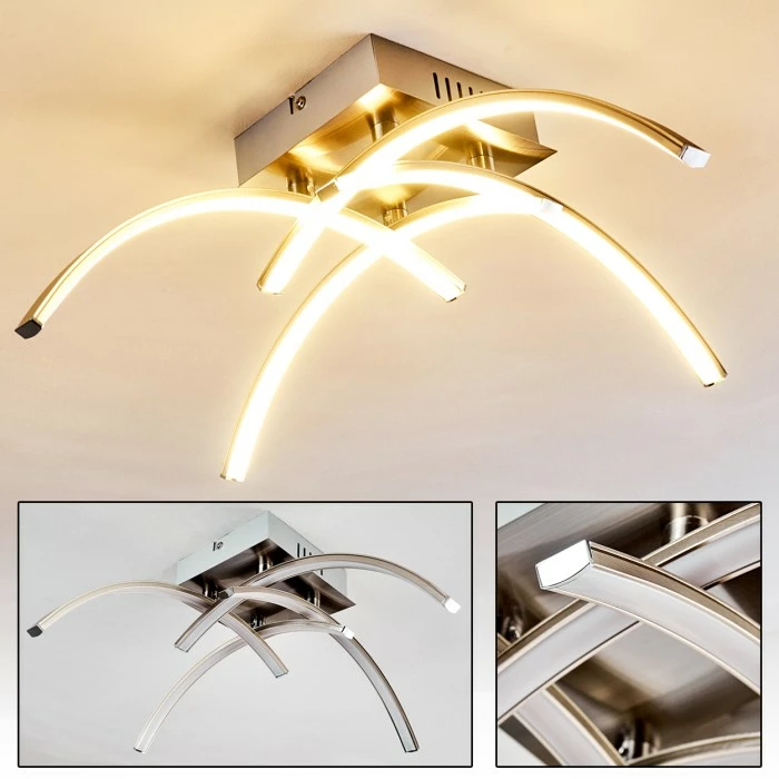 Hofstein Elia Deckenleuchte LED Chrom, 1-flammig 1 Hofstein Elia Deckenleuchte LED Chrom, 1-flammig