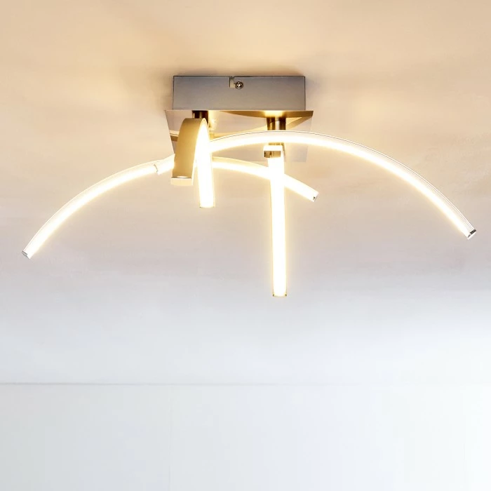 Hofstein Elia Deckenleuchte LED Chrom, 1-flammig 10 Hofstein Elia Deckenleuchte LED Chrom, 1-flammig – Bild 10