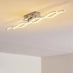 Hofstein Embree Deckenleuchte LED Edelstahl, 2-flammig -Bürolampen Verkäufe embree deckenleuchte h3008539 14