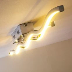 Paul Neuhaus Leuchten EMMA Deckenleuchte LED Edelstahl, 2-flammig -Bürolampen Verkäufe emma deckenleuchte 8450 17 2