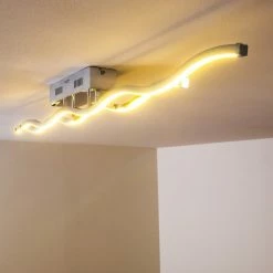 Paul Neuhaus Leuchten EMMA Deckenleuchte LED Edelstahl, 2-flammig -Bürolampen Verkäufe emma deckenleuchte 8450 17 9