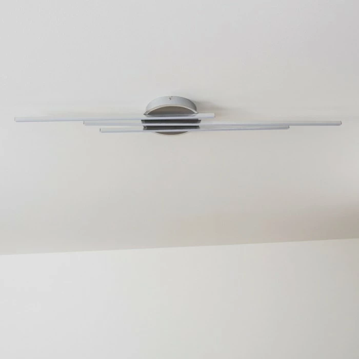 Hofstein Emo Deckenleuchte LED Stahl gebürstet, 3-flammig 12 Hofstein Emo Deckenleuchte LED Stahl gebürstet, 3-flammig – Bild 12