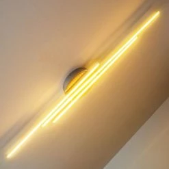 Hofstein Emo Deckenleuchte LED Stahl gebürstet, 3-flammig 33 Hofstein Emo Deckenleuchte LED Stahl gebürstet, 3-flammig -Bürolampen Verkäufe emo deckenleuchte h3009222 15